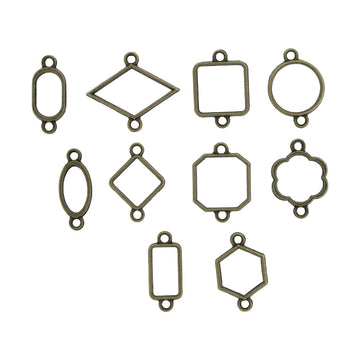 Crafteria Antique 10 In 1 Rakhi Bezels Set