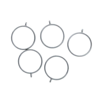 Crafteria Silver 5 In 1 Round Bezels Set