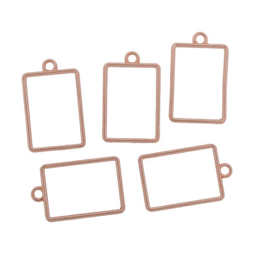 Crafteria Rose Gold 5 In 1 Rectangle Bezels Set