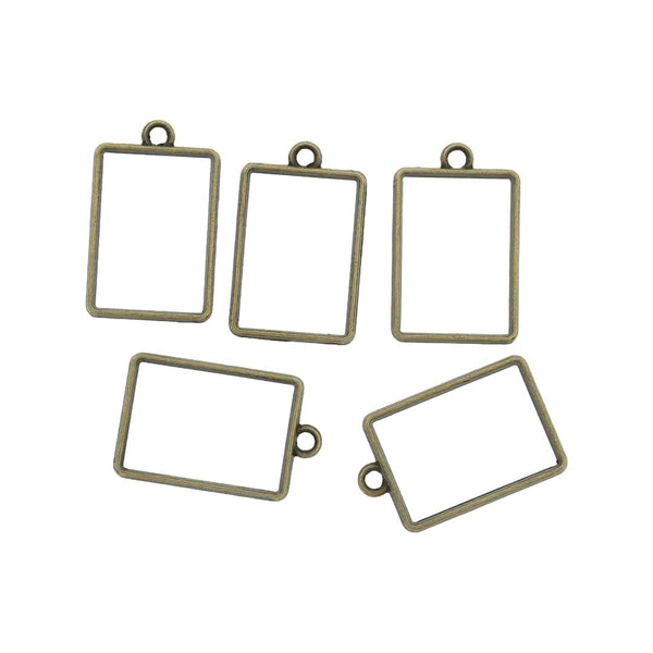 Crafteria Antique 5 In 1 Rectangle Bezels Set
