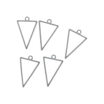Crafteria Silver 5 In 1 Inverted Triangle Bezels Set