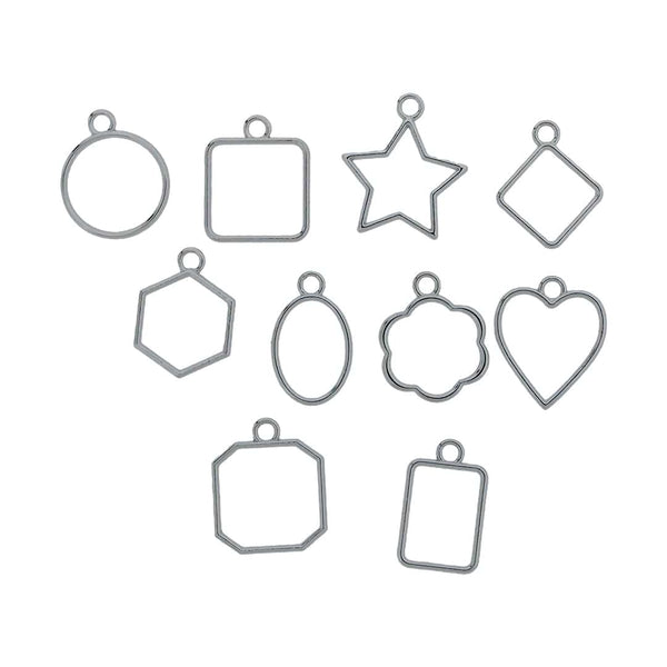 Crafteria Silver 10 In 1 Small Bezels Set