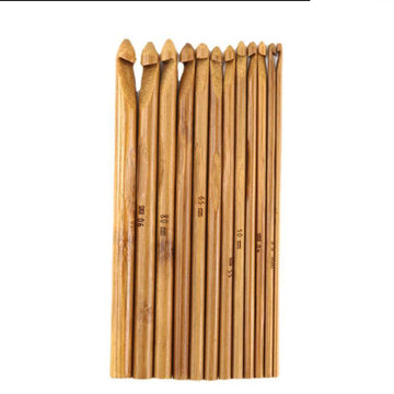 Crafteria 12 IN 1 WOODEN CROCHET HOOK