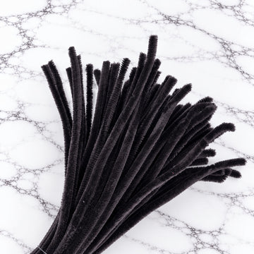 Dark Brown Chenille Pipe Cleaners 10MM – Pack of 100 Pcs