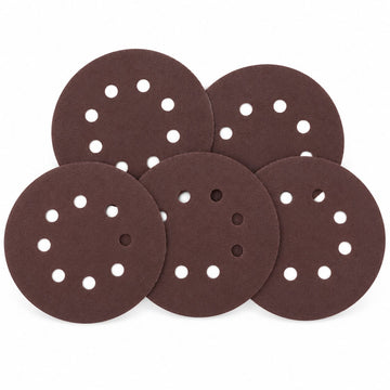 5 Inch Round Sanding Discs with Multi-Hole Design for Big Sanding Machine – Pack of 5 Pcs