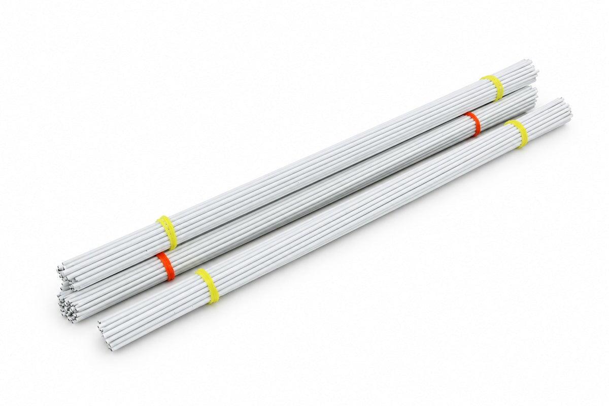 White Plastic Coated Stem Wire – 2 mm | 100 g Approx.