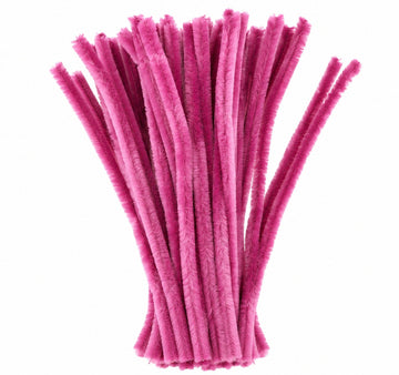 Dusty Mauve Chenille Pipe Cleaners 12MM - Pack of 50 Pcs