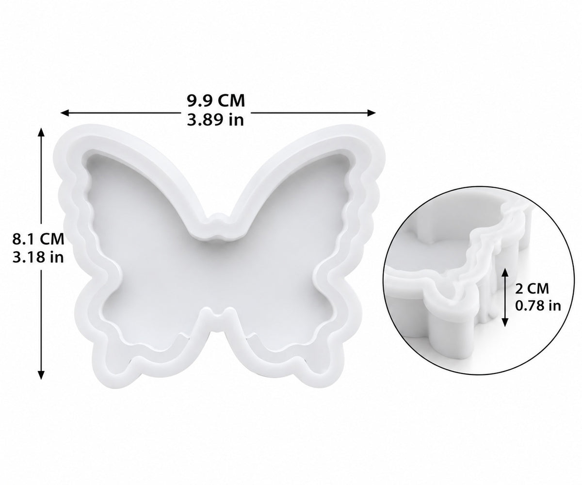Butterfly Shape LED Light Box Base Silicone Mould Small Size for Resin Art & DIY Crafts