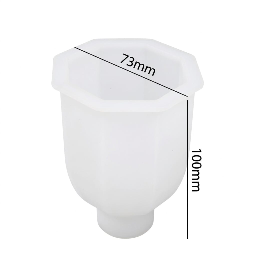 Geometric Faceted Bottle Vase Silicone Mould – Modern Polygon Flower Vase Design for DIY Resin & Concrete Crafts