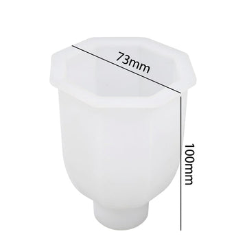 Geometric Faceted Bottle Vase Silicone Mould – Modern Polygon Flower Vase Design for DIY Resin & Concrete Crafts