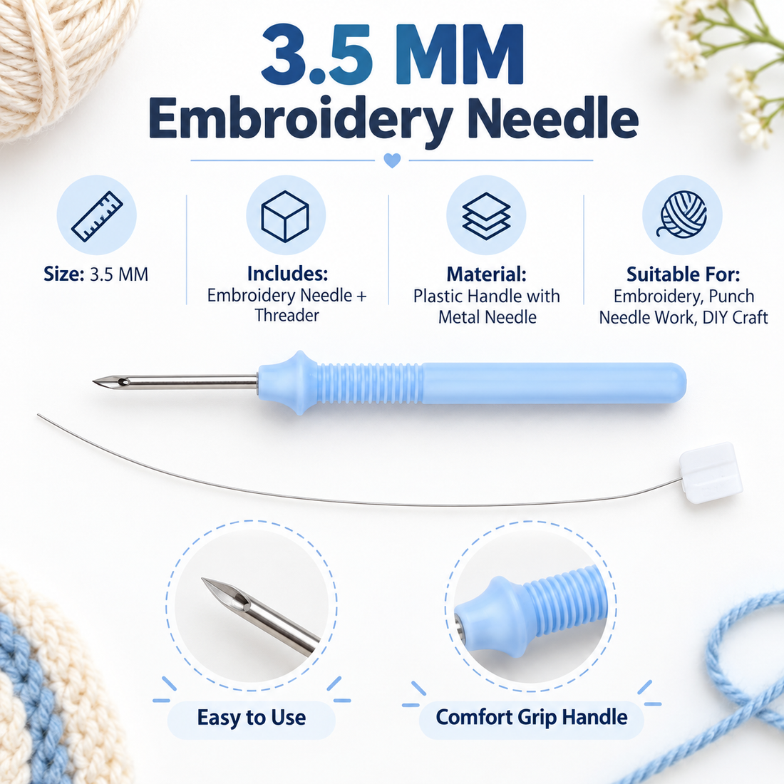 3.5mm Embroidery Stitching Punch Needle