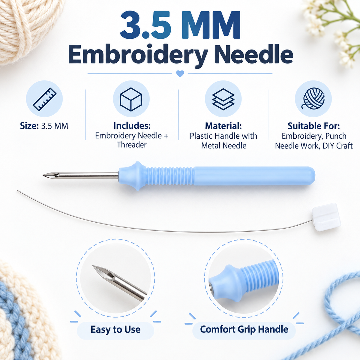 3.5mm Embroidery Stitching Punch Needle