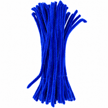 Royal Blue Chenille Pipe Cleaners 10MM – Pack of 100 Pcs
