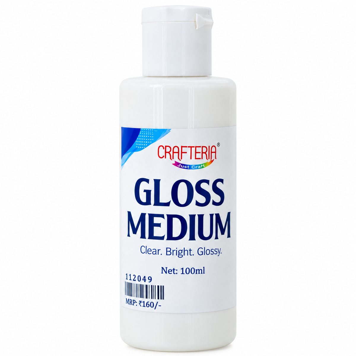 Crafteria Gloss Medium – 100 ML | Clear Bright Glossy Art & Craft Medium