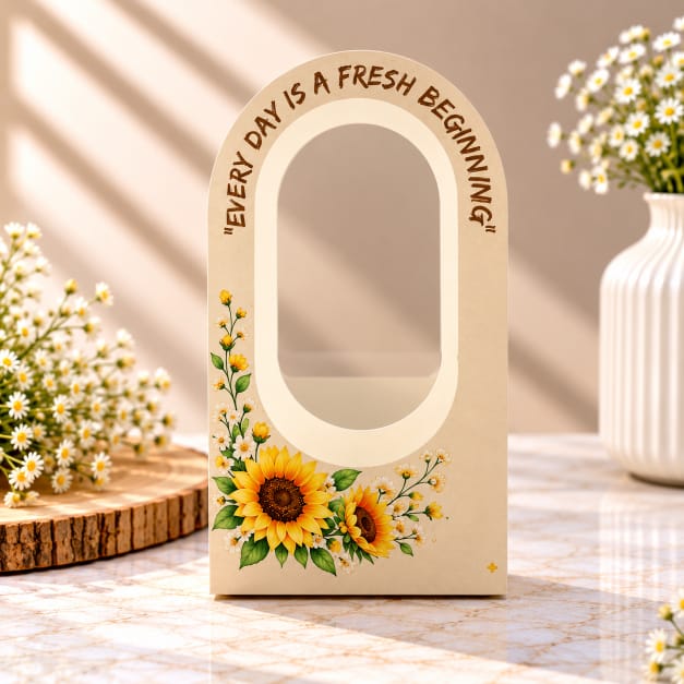 Rainbow India Sunflower Gift Box with Window – Floral Gift Packaging Box
