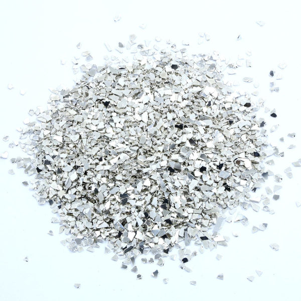 My Store Silver Medium Metallic Glass Chips