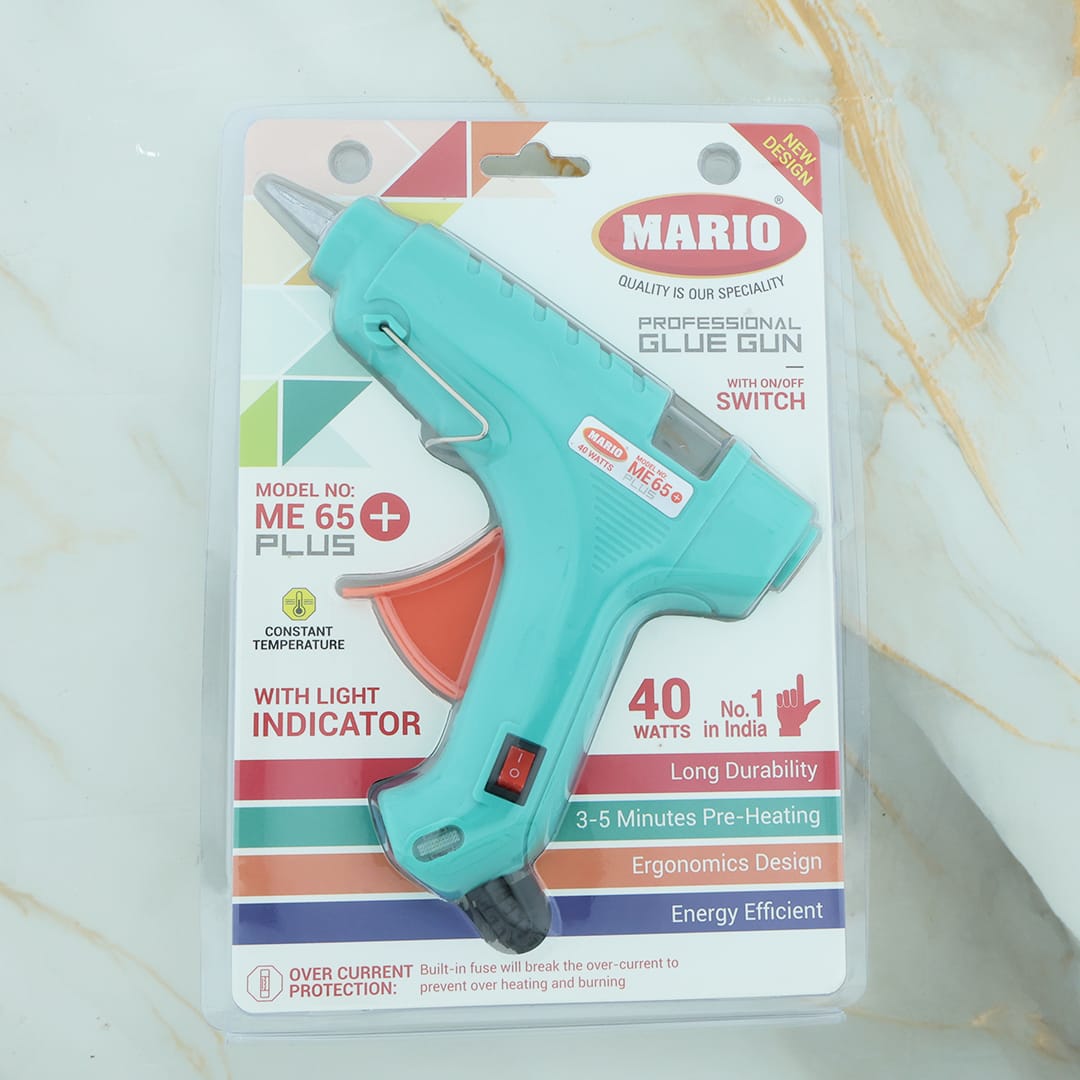 Mario Mario ME 65+ Professional Hot Melt Glue Gun | 40W Heavy Duty Craft Tool