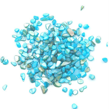 Crafteria Sky Blue Shell Stone Granules (500gms)