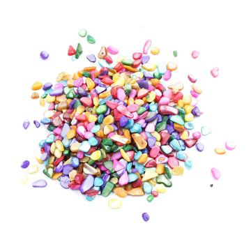 Crafteria Multicolor Shell Stone Granules (500gms)