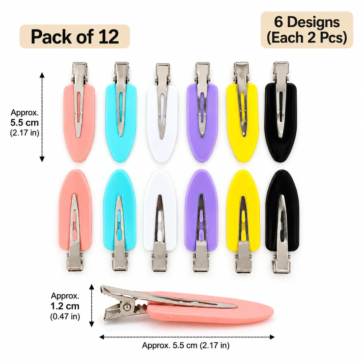generic Multicolor Duckbill Clips for DIY Crafts