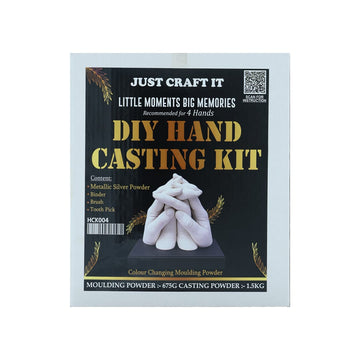 Crafteria Silver DIY Hand Casting Kit For 4 Hands