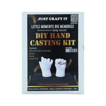 Crafteria Silver DIY Hand Casting Kit For Baby Hands