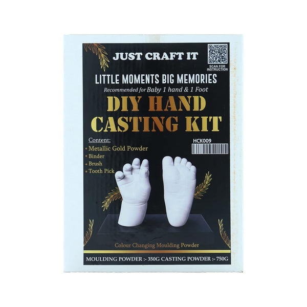 Crafteria Gold DIY Hand Casting Kit For Baby 1 Hand & 1 Foot