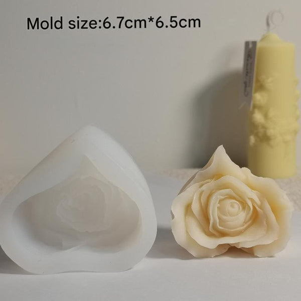 My Store Handmade Mould Rose Flower Heart Shape Handmade Mould