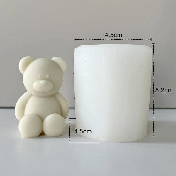 My Store Handmade Mould Cute Sitting Bear Shape Handmade Mould