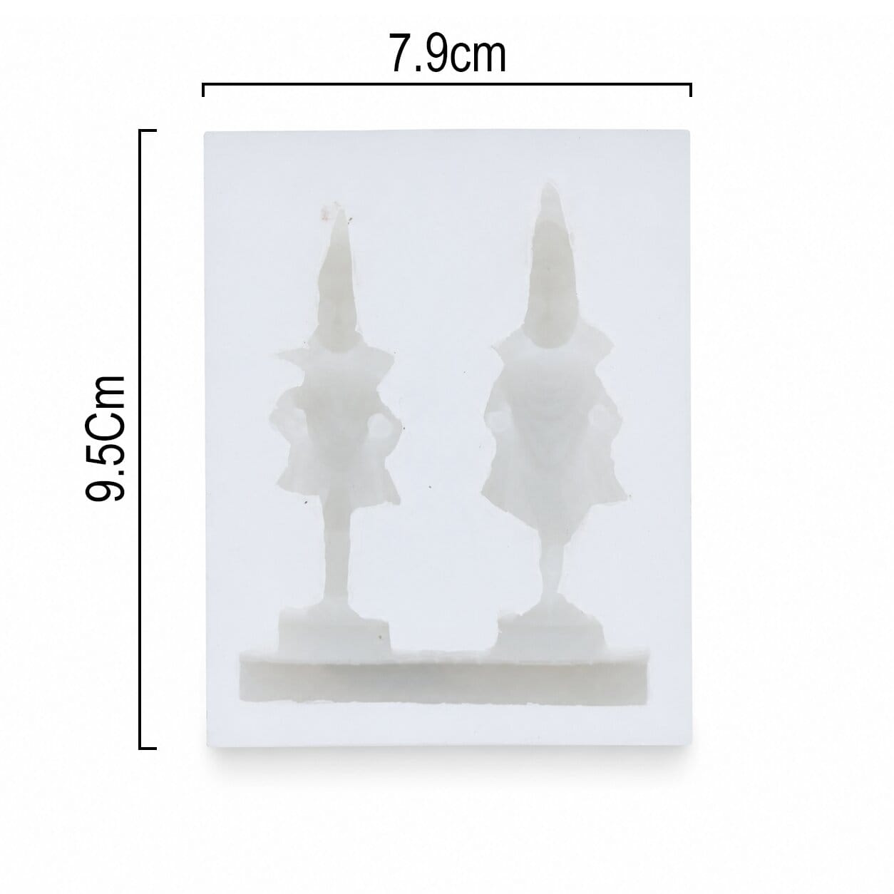 Crafteria Shri Vitthal Rukmini Idol Pair Silicone Mould – 7.9 × 9.5 cm