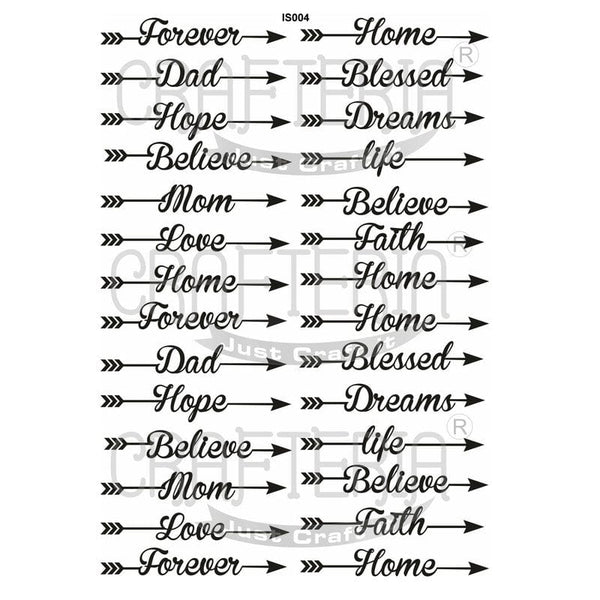 Crafteria Tags & BookMark Insert Sheet (Transparent Sheet) IS004