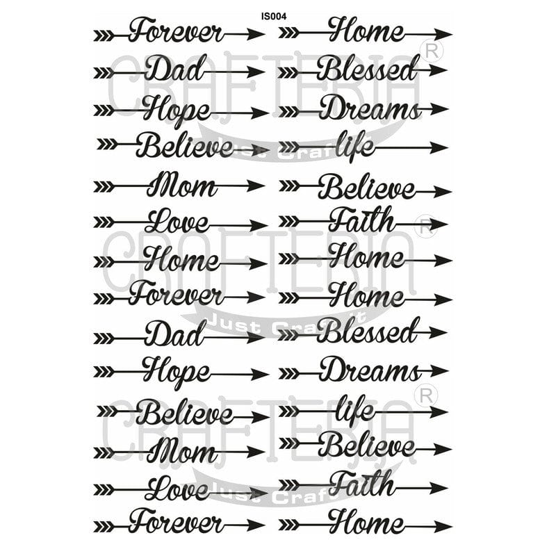 Crafteria Tags & BookMark Insert Sheet (Transparent Sheet) IS004