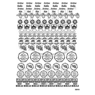Crafteria Rakhi Design, Aum Ganesh, Swastik(Transparent Sheet) IS010