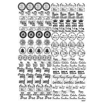 Crafteria Rakhi Design Swastik, Aum, Om. Ganesh (Transparent Sheet) IS027
