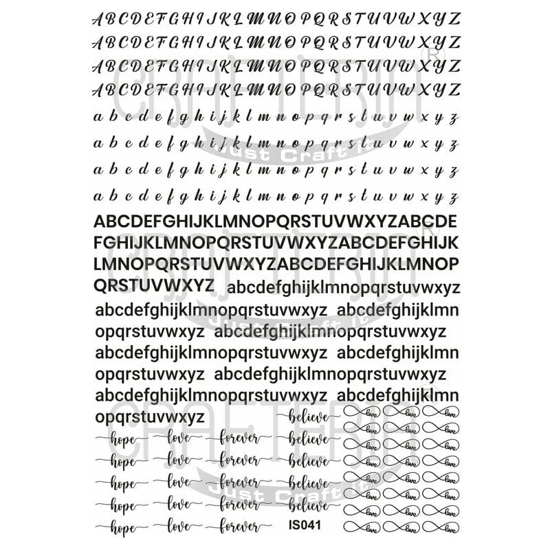 Crafteria Insert Sheet (Transparent Sheet) IS041