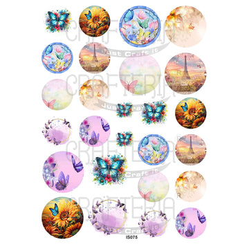 Crafteria Pendant, Coaster & Keychain Insert Sheet (Transparent Sheet) IS075
