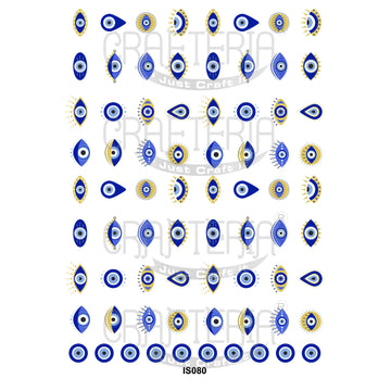 Crafteria Evil Eye Theme Insert Sheet (Transparent Sheet) IS080