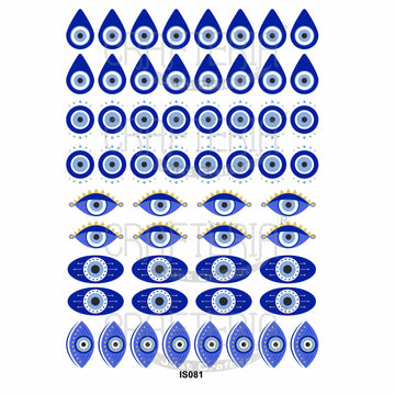 Crafteria Evil Eye Insert Sheet (Transparent Sheet) IS081