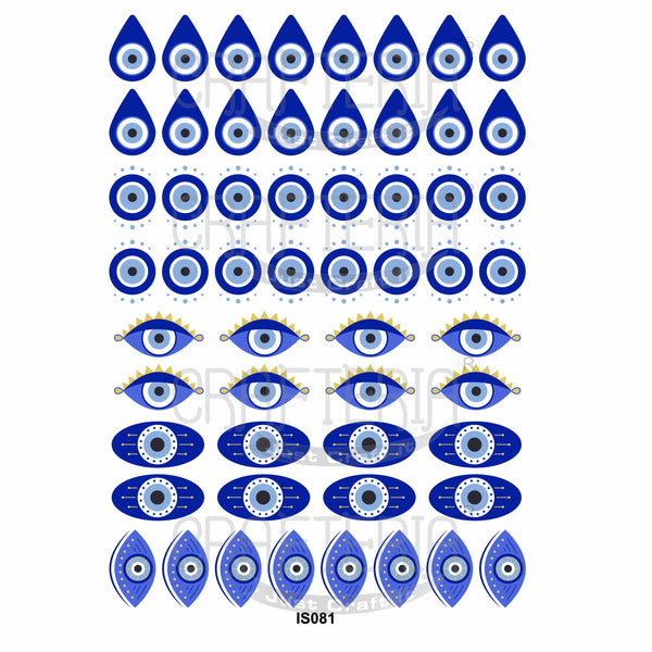 Crafteria Evil Eye Insert Sheet (Transparent Sheet) IS081