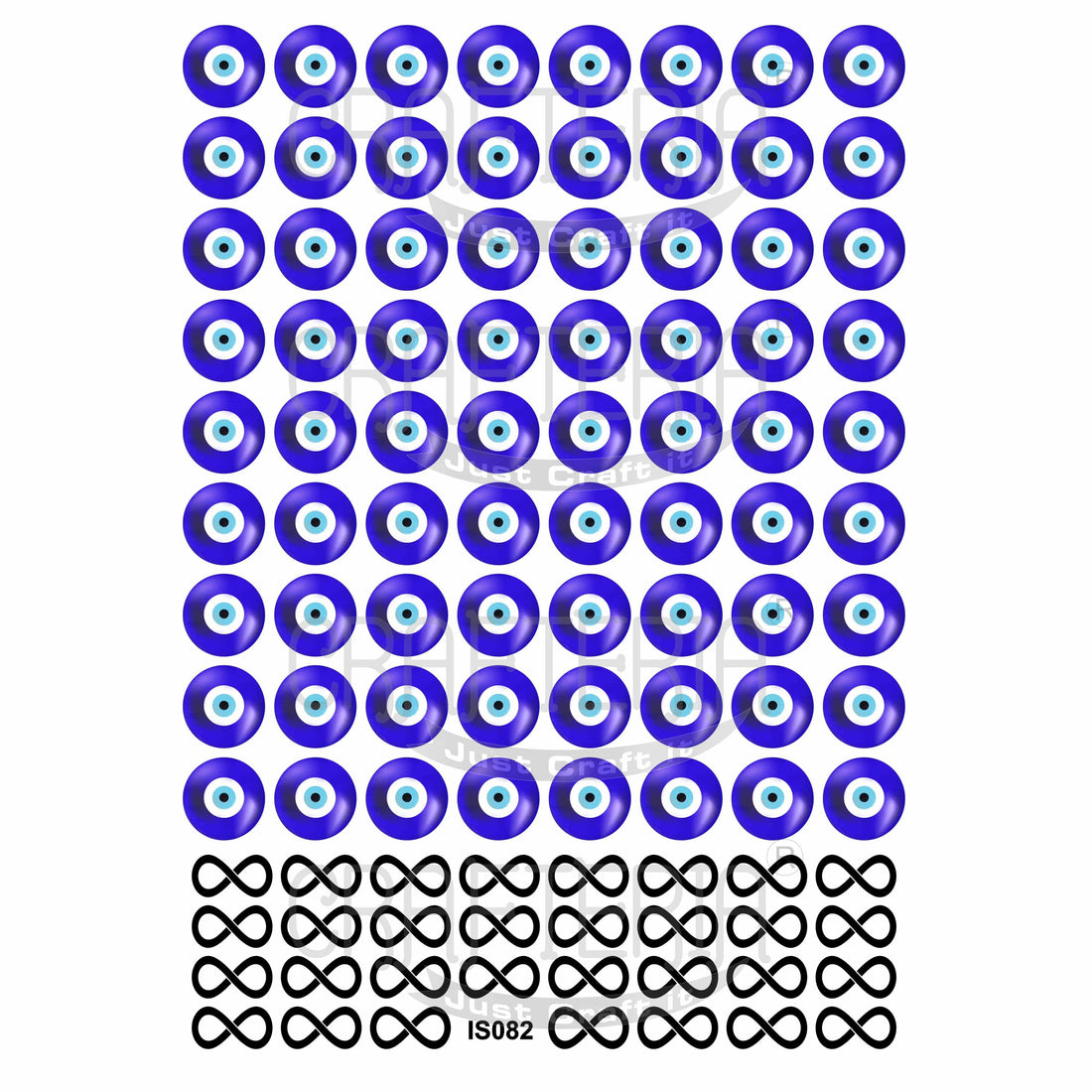 Crafteria Evil Eye & Infinity Insert Sheet (Transparent Sheet) IS082