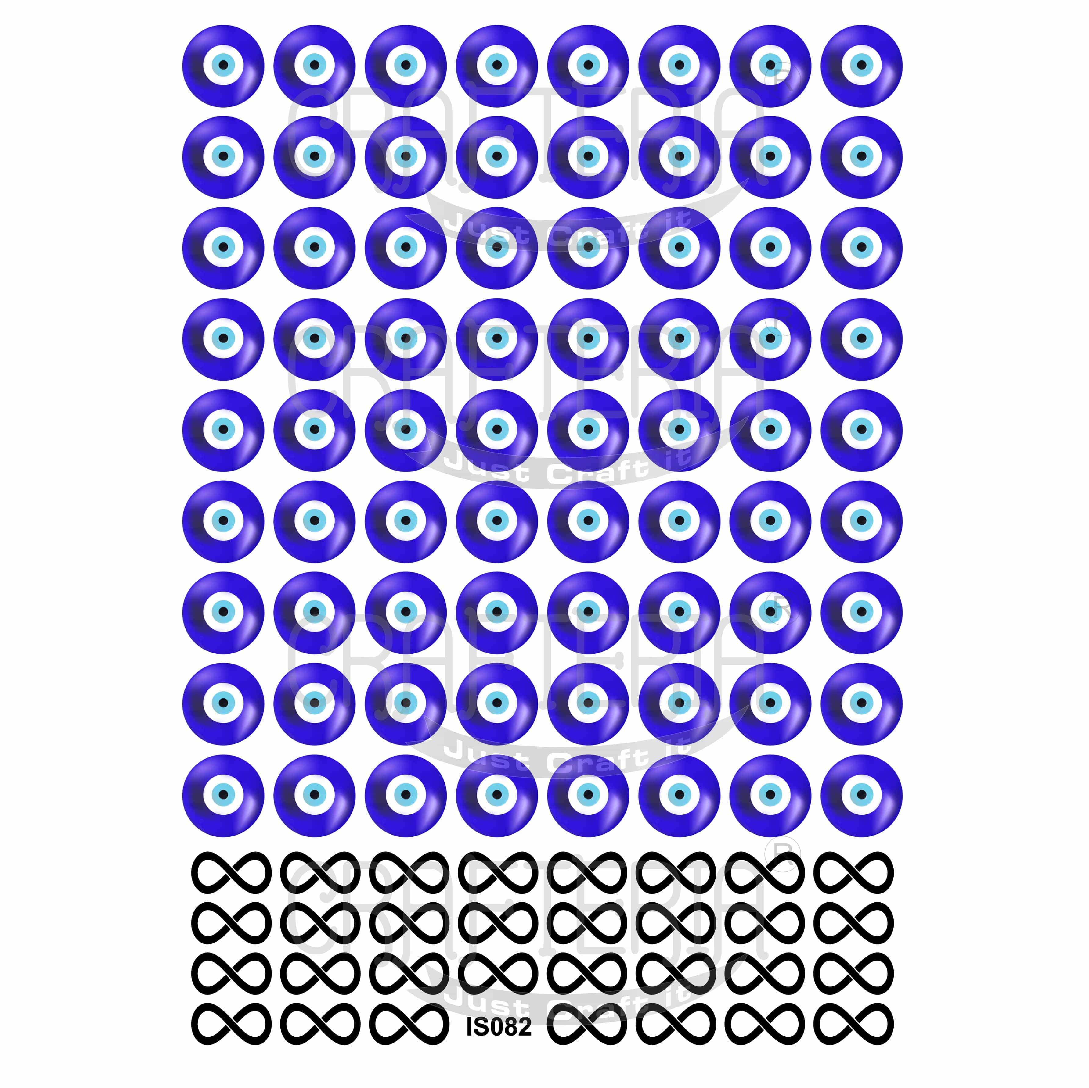 Crafteria Evil Eye & Infinity Insert Sheet (Transparent Sheet) IS082