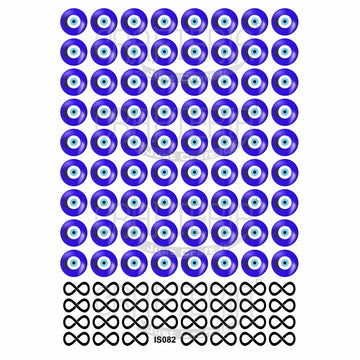Crafteria Evil Eye & Infinity Insert Sheet (Transparent Sheet) IS082