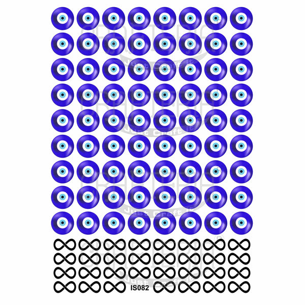 Crafteria Evil Eye & Infinity Insert Sheet (Transparent Sheet) IS082
