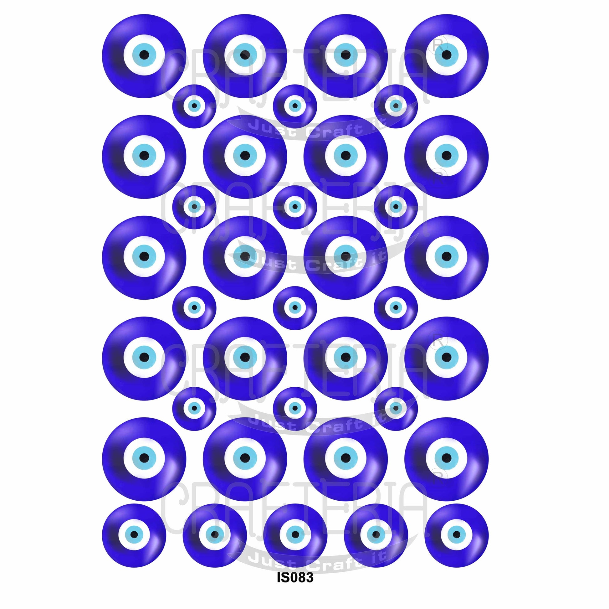 Crafteria Evil Eye Insert Sheet (Transparent Sheet) IS083