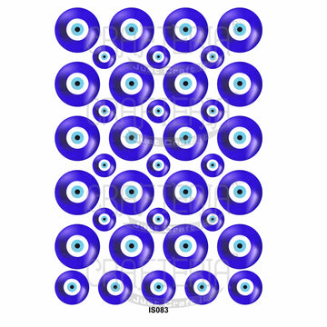 Crafteria Evil Eye Insert Sheet (Transparent Sheet) IS083