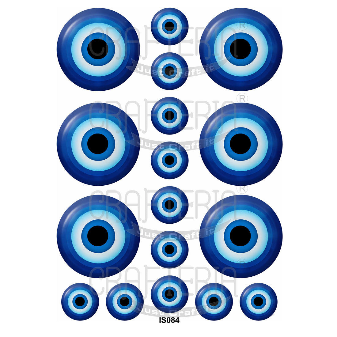 Crafteria Evil Eye Insert Sheet (Transparent Sheet) IS084