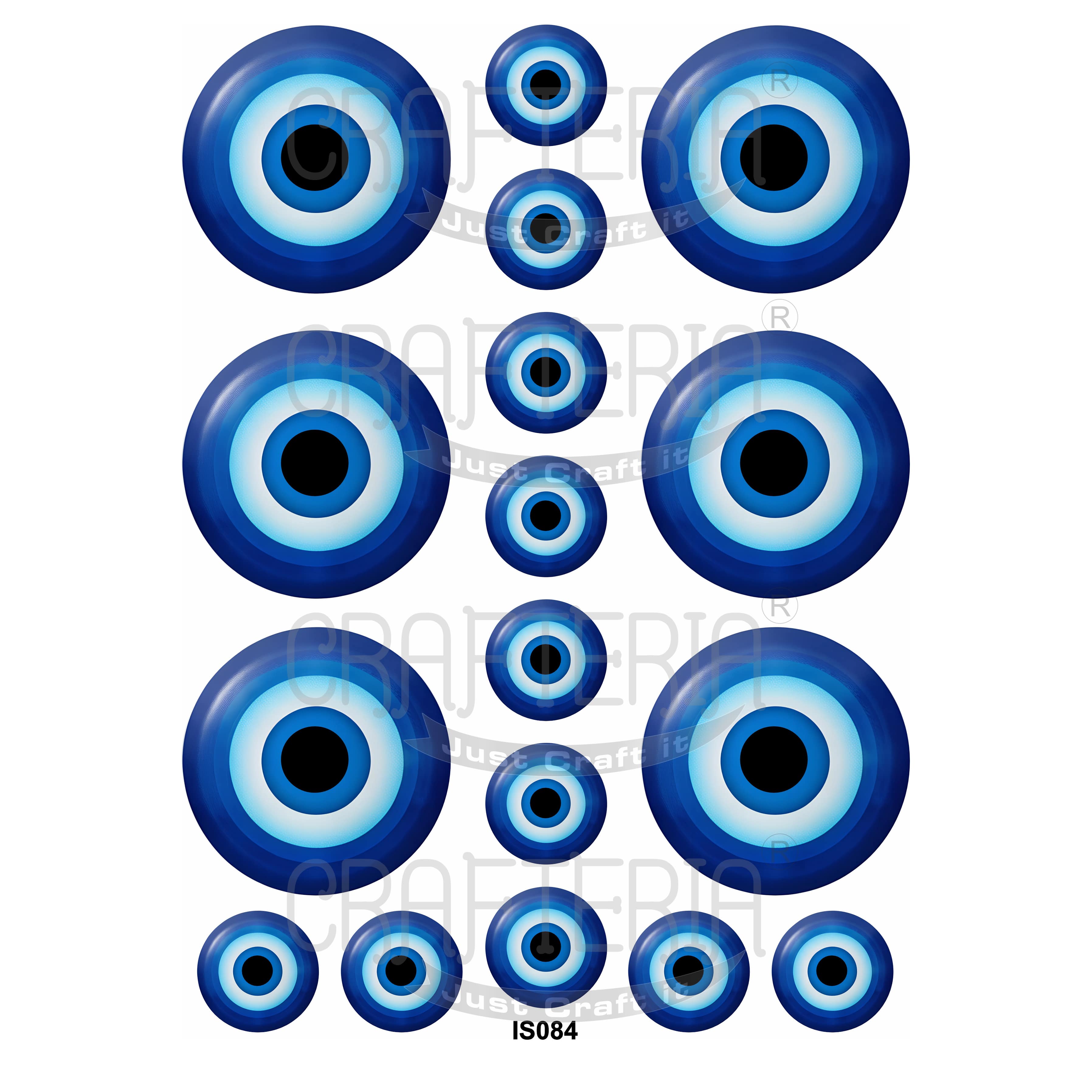 Crafteria Evil Eye Insert Sheet (Transparent Sheet) IS084
