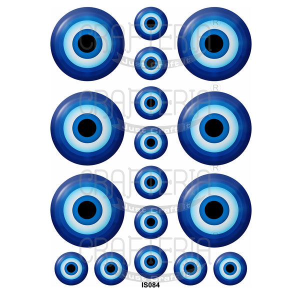 Crafteria Evil Eye Insert Sheet (Transparent Sheet) IS084