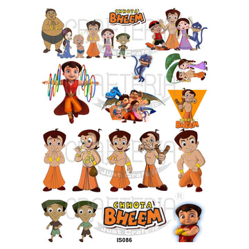 Crafteria Chhota Bheem Cartoon Insert Sheet (Transparent Sheet) IS086