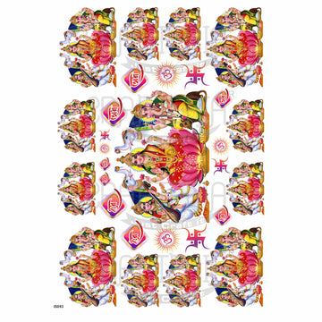 Crafteria Laxmi, Ganesh & Saraswati Insert Sheet (Transparent Sheet) IS093